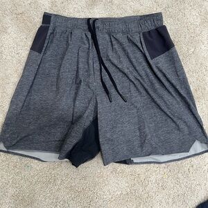 LULULEMON men’s running shorts gray